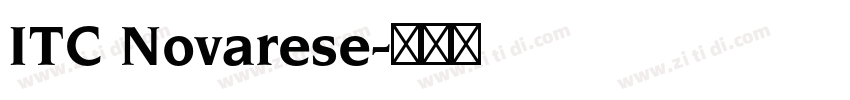 ITC Novarese字体转换
